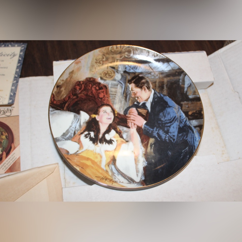 Gone With The Wind "Scarlett & Rhett's Honeymoon" Plate